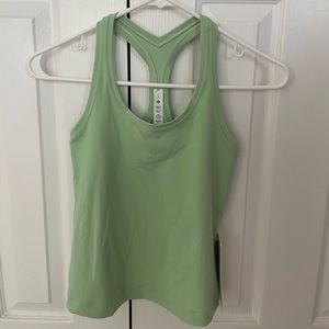 Lululemon NWT cool racer back short tank in silver blue